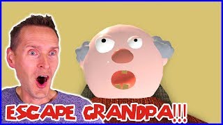 Escaping Grandpa in Roblox Obby