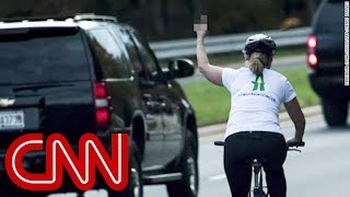 Woman who flipped off Trump runs for office