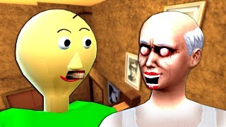 GRANNY SE INTALNESTE CU BALDI ! Sims 4 Mods