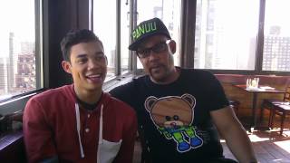 Roshon Fegan and his Dad Chats with Pixie