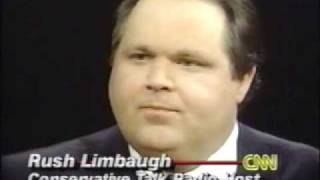 Bob Lassiter vs Rush Limbaugh Crossfire 1990 Pt 2