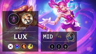 Lux Mid vs Yasuo - KR Master Patch 9.13