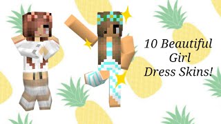 10 Cute Minecraft Girl Dress Skins!