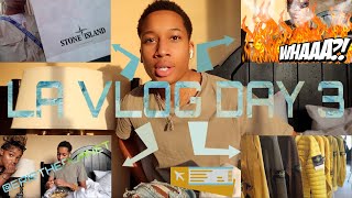 LA VLOG DAY 3 + MUKBANG? W/ MY SISTER AKA ERISTHEPLANET? + STONE ISLAND UNBOXING ?