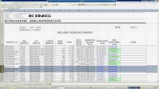 DSR - Delivery Schedule Report