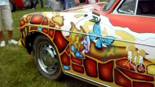 Janis Joplin's psychedelic painted 1965 Porsche 356c Cabriolet