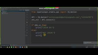1. สอนเขียนระบบเทรด Python IQOPTION ZOOM (คลิปออนไลน์ย้อนหลังวันที่ 20/02/2021)