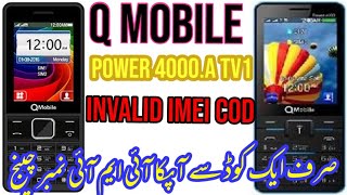 How to Repair Invalid IMEI No Qmobile power 4000 mini