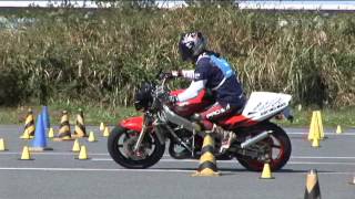 2013 10 27 Dunlop Moto Gymkhana Junk 選手 NSR250R heat 1