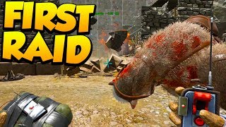 FIRST RAID OF THE WIPE! - Ark Survival Evolved Island PVP #28