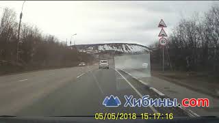Машина ГИБДД Мурманска улетела в кювет при погоне