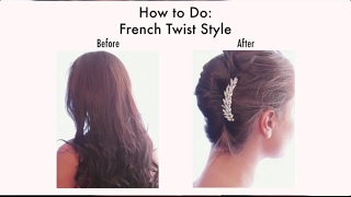 SoHo Fashion - French Twist Style With Hair Combs