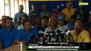 Venezuela - Andrés Velásquez ofreció detalles acerca del paro general del 21 de agosto - VPItv