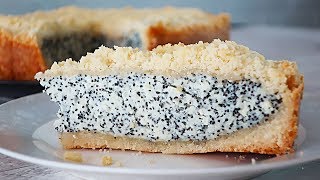 Королевская ватрушка с маком. Пирог с творогом. Просто и очень вкусно