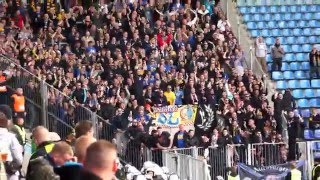 1.FC Magdeburg - Lokomotive Leipzig, Torjubel LOK Fans