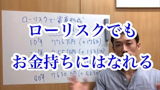 資産運用初心者がローリスク運用してもお金持ちになれる