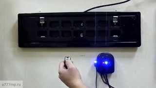 Рамка перевертыш пластик 9 License plate flipper - changer