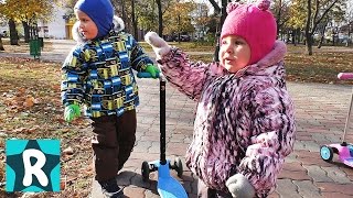 ВЛОГ Рома и Диана на Прогулке, Обзор Игрушек Хеппи Мил