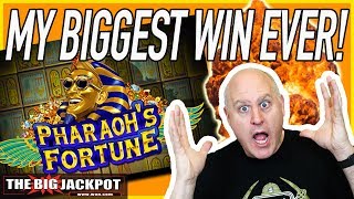 ?MY BIGGEST WIN EVER on Pharaohs Fortune Slots! ✦ Retrigger Jackpot! | The Big Jackpot