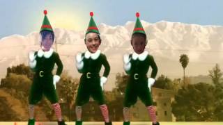 Dancing Elf ( ElfYourself by OfficeMax app on iphone 5 )