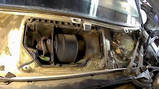 Замена двигателя на обогревателе салона Opel vectra B