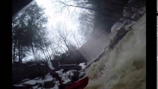 Cucumber Falls, Ohiopyle, PA - First Kayak Descent