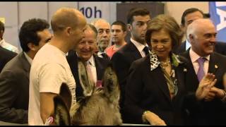 S.M. la Reina visita la Exposición Internacional Canina de Primavera