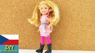 Barbie Junior - šatičky pro panenku bez šití - jednoduchá návod