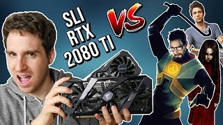 1200 FPS en 4k!? juegos ANTIGUOS con SLI RTX 2080 Ti :D !