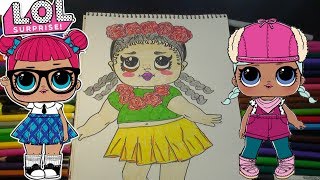 How to Draw LOL DOLL DIY/ Рисуем Куклу ЛОЛ.Lol Doll/ Drawing a doll lol
