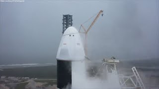 Falcon 9 aborted launch with the CRS-26 Dragon spacecraft