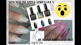 Apres Gel X Stiletto/Applying A New Way & Burano Top Coat Set!!