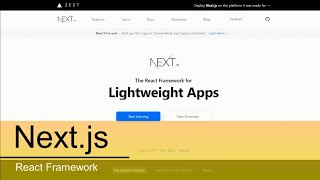 Next.js - React Framewok