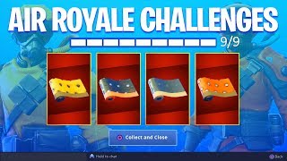*NEW* ALL AIR ROYALE CHALLENGES UNLOCKED! (Fortnite Free Rewards)