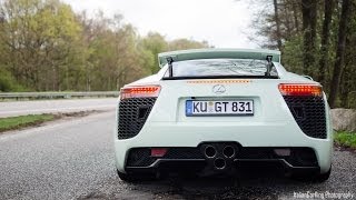 UNIQUE LEXUS LFA: Startup, Revs, Accelerations - Amazing Sounds!!!