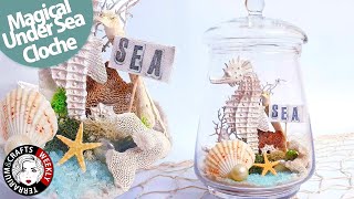 Coastal Farmhouse Decor, Beach Decor | Dollar Tree DIY | Coastal Decor, Summer Cloche Ideas