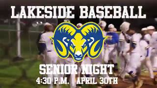 Baseball Hype Video | Senior Night | Lakeside High School