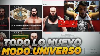 ASÍ ES EL MODO UNIVERSO DE WWE 2K19 *IMÁGENES DE GAMEPLAY*