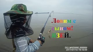 Ловим язей для собак на спиннинг с сыном! Yakutia Якутия заполярье