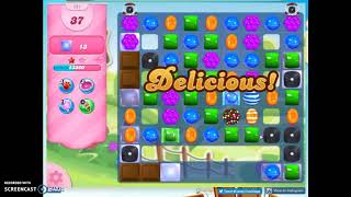 Candy Crush Level 591 Audio Talkthrough, 3 Stars 0 Boosters