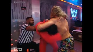WWE Raw Backstage Brawl Riddle & Seth Rollins 8/22/22