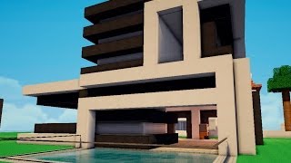 как построить красивый дом в minecraft(modern house) (WS B/W)
