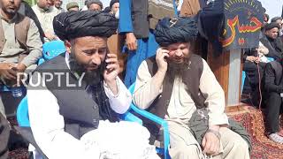 Afghanistan: Crowds of Muslims celebrate Ashura at historic shrine