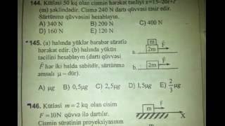 Fizika- Mәsәlә hәlli / Test toplusu / Elastiklik qüvvәsi / № 145