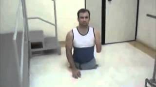 Triple amp man dragging himself with one arm