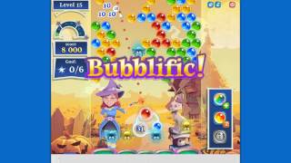 Bubble Witch Saga Level 15 Fireball Booster DEMO (wtf..?)