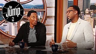 Pippen Disagrees To T-Mac Saying Carmelo Anthony Should Come Off The Bench | The Jump