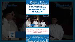 SHORT | Resmi Diumumkan Jadi Pemenang Pilpres 2024, Prabowo Subianto Ucapkan Terima Kasih ke Jokowi
