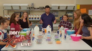Jimmy Kimmel Makes Slime with Kids