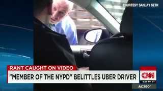 NYPD Pig Exposed On Cell Phone Video Ranting & Belittling Uber Driver